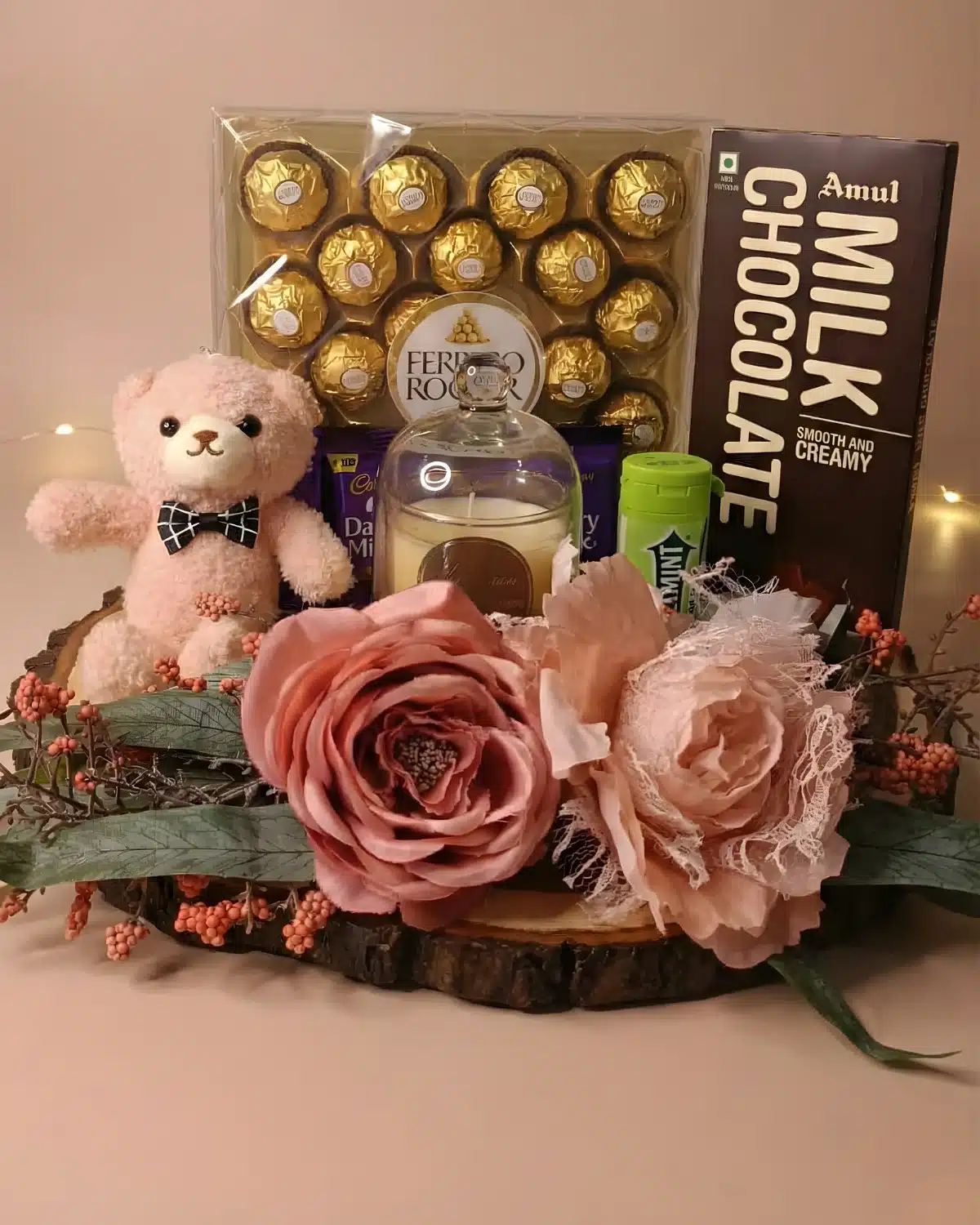 Blush Romance Luxury Chocolate & Teddy Hamper