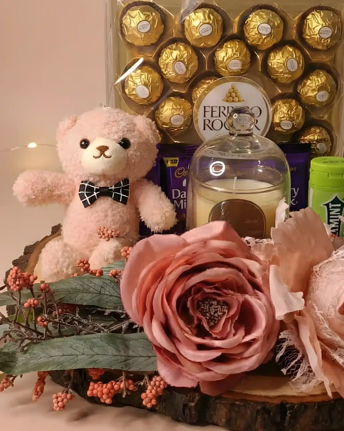 Blush Romance Luxury Chocolate & Teddy Hamper
