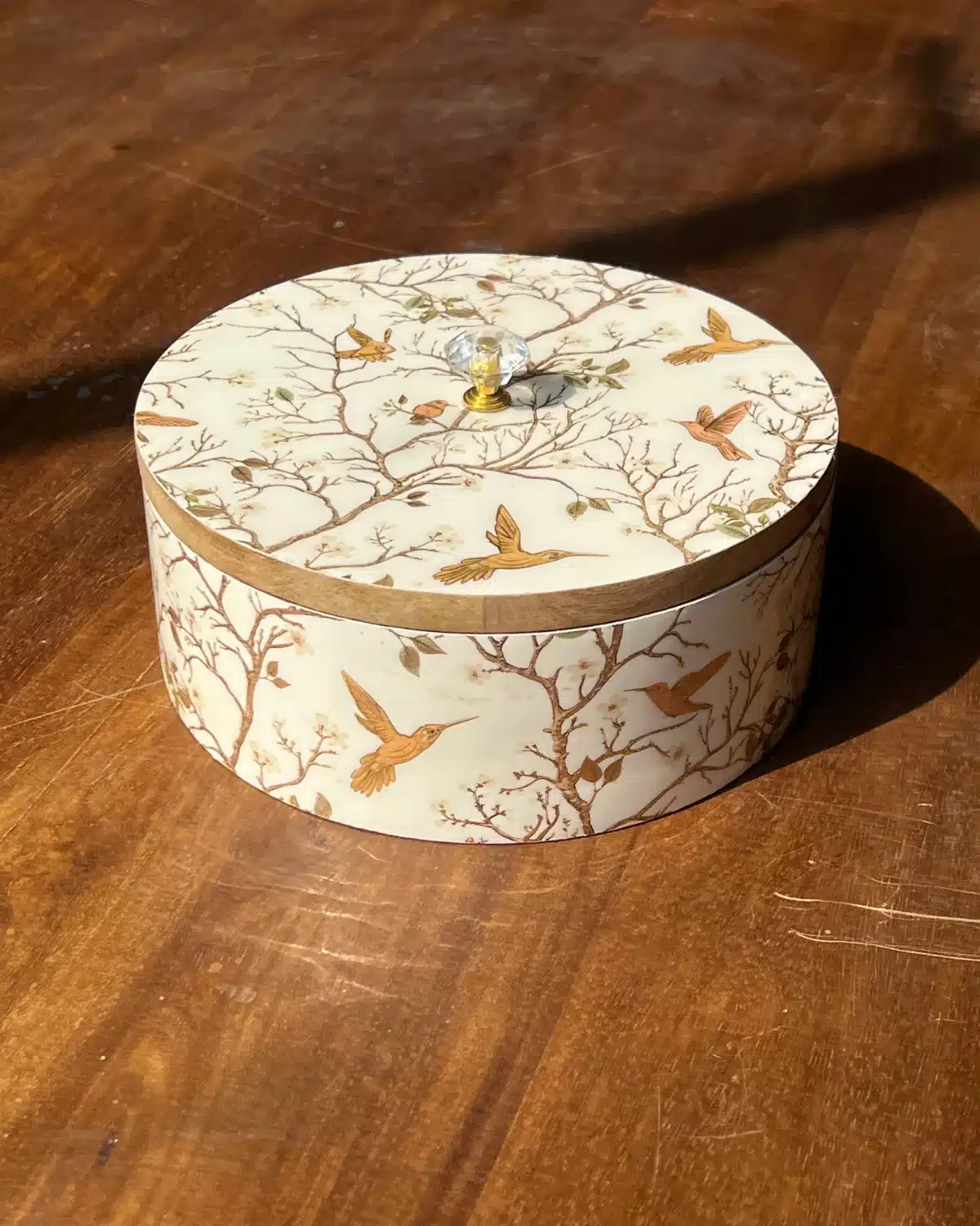 Handcrafted Wooden Roti Box With Tongs