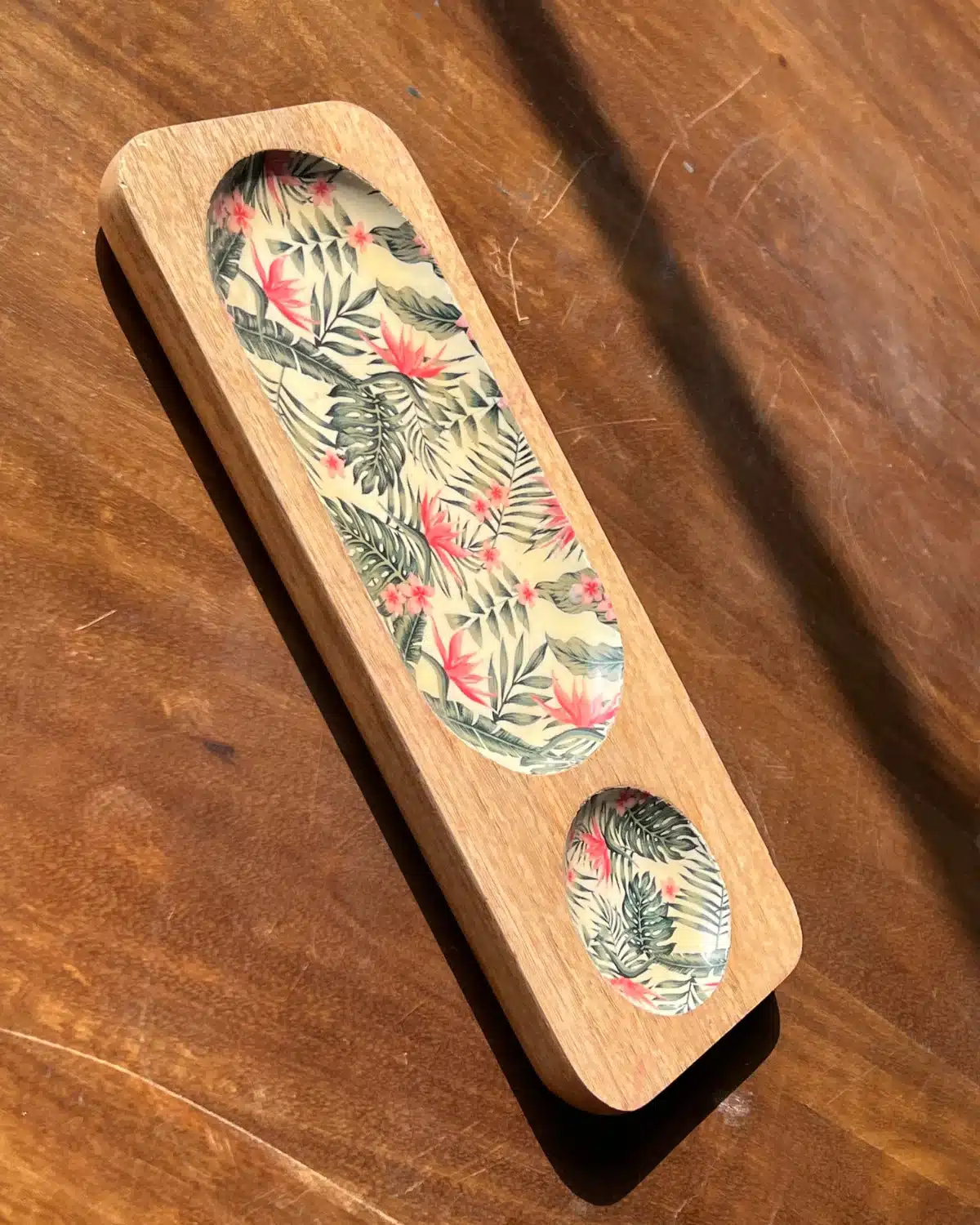 Handcrafted wooden Snack & Dip Platter