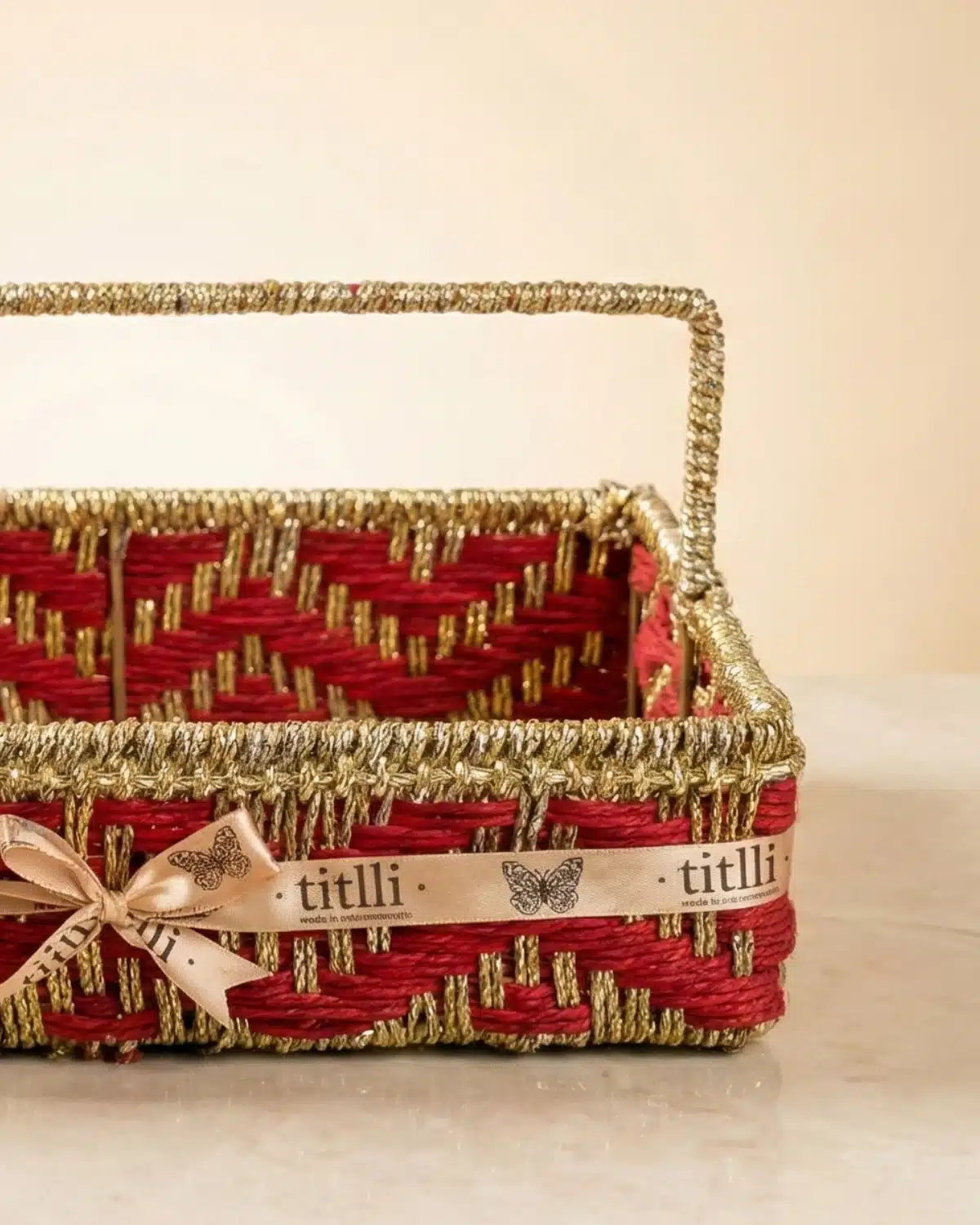Heritage Golden Jute Basket