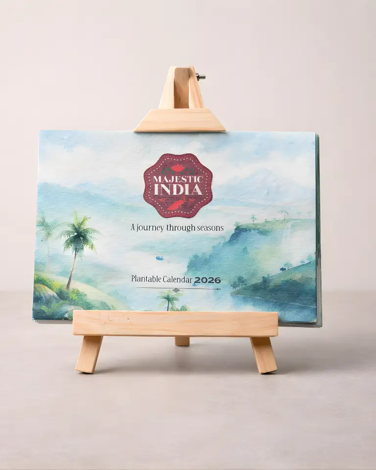 Majestic India Plantable Desk Calendar