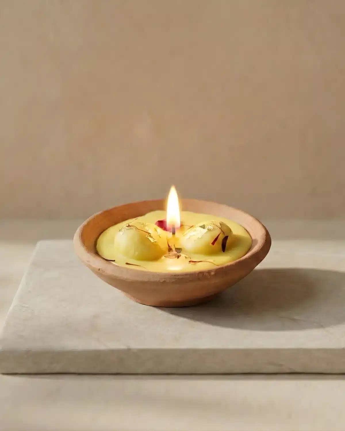 Rasmalai candle
