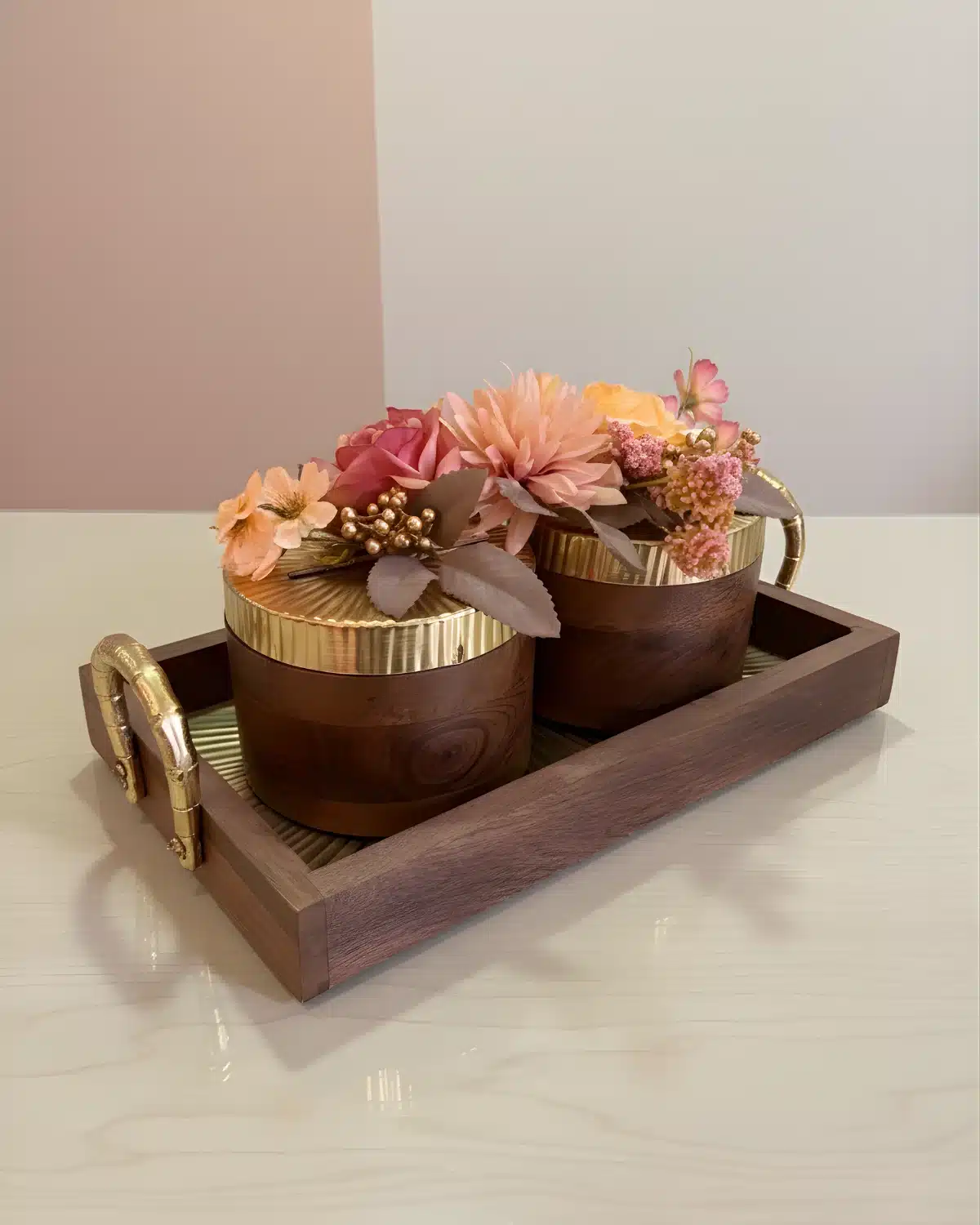 Regal Bloom Luxury Floral Jar Set