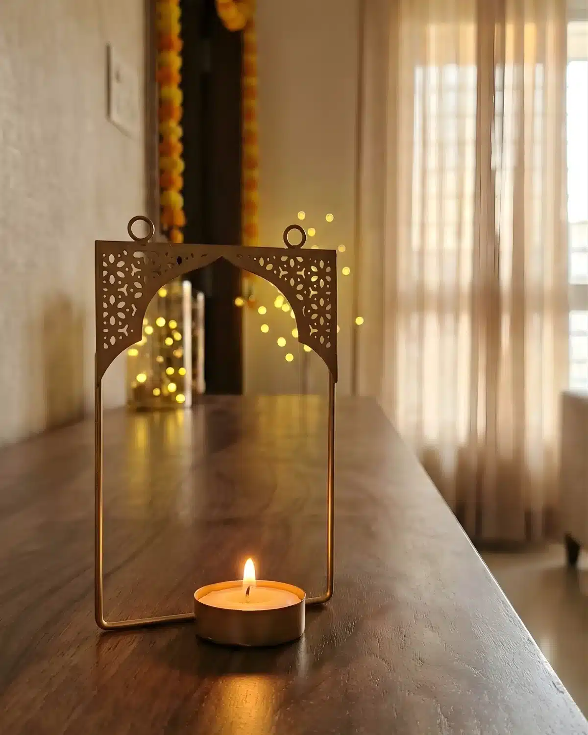 Wall Mounted Tea Light Candle Holder- single