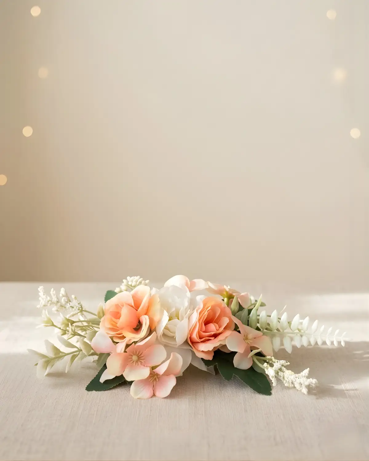 Premium Artificial Flower Arrangement – Rose & Peony Hamper Topper