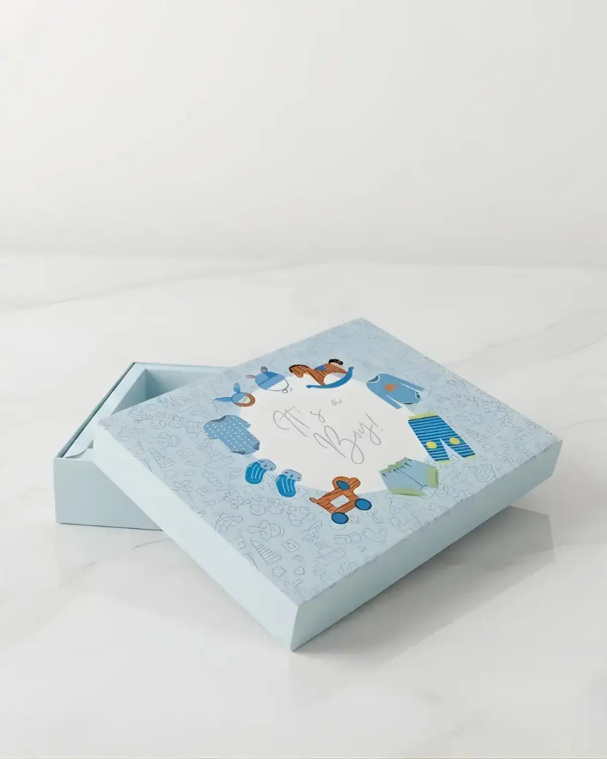 Baby Boy Premium Gift Hamper Box | Blue Decorative Gift Box