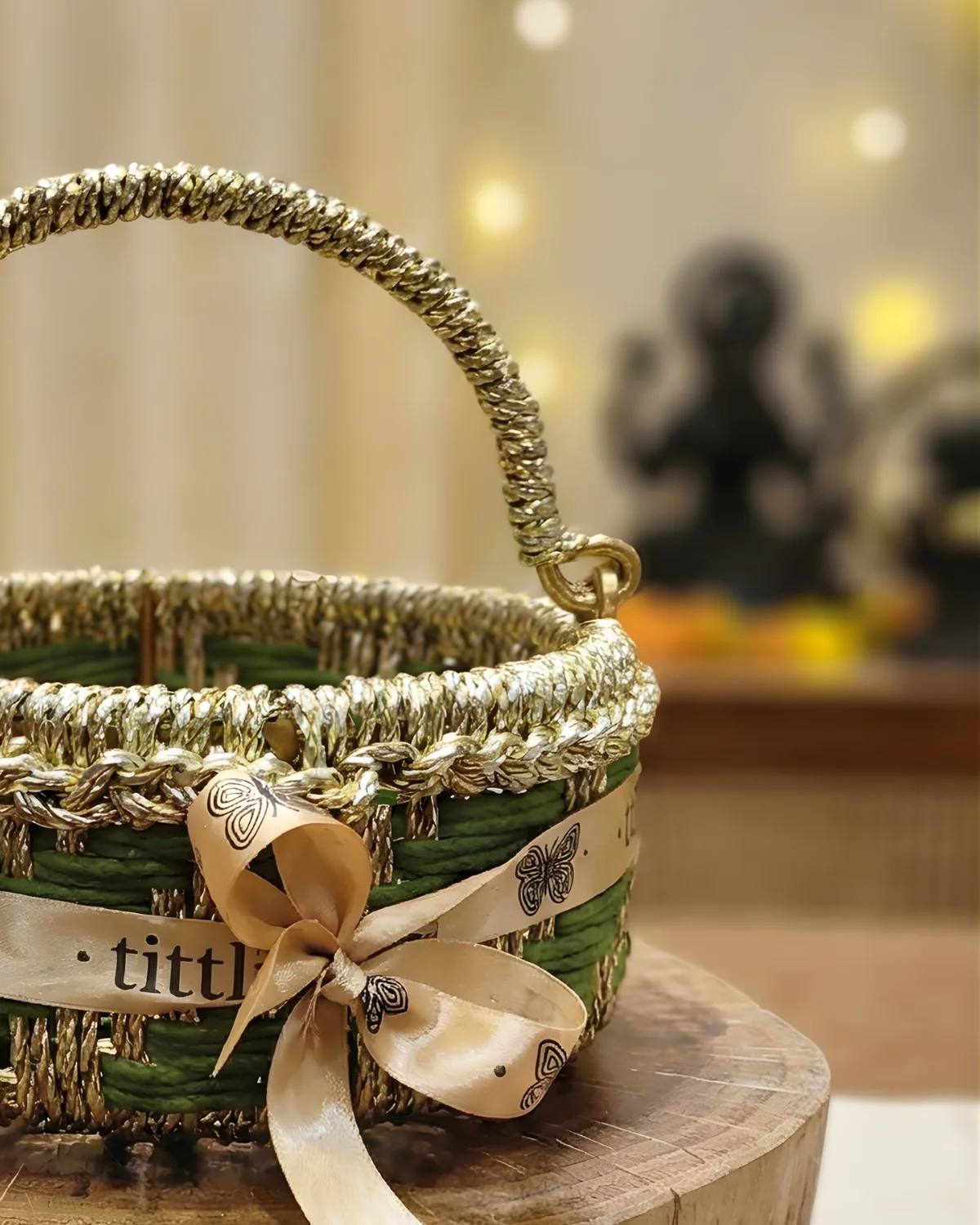 Royal Handwoven Round Basket