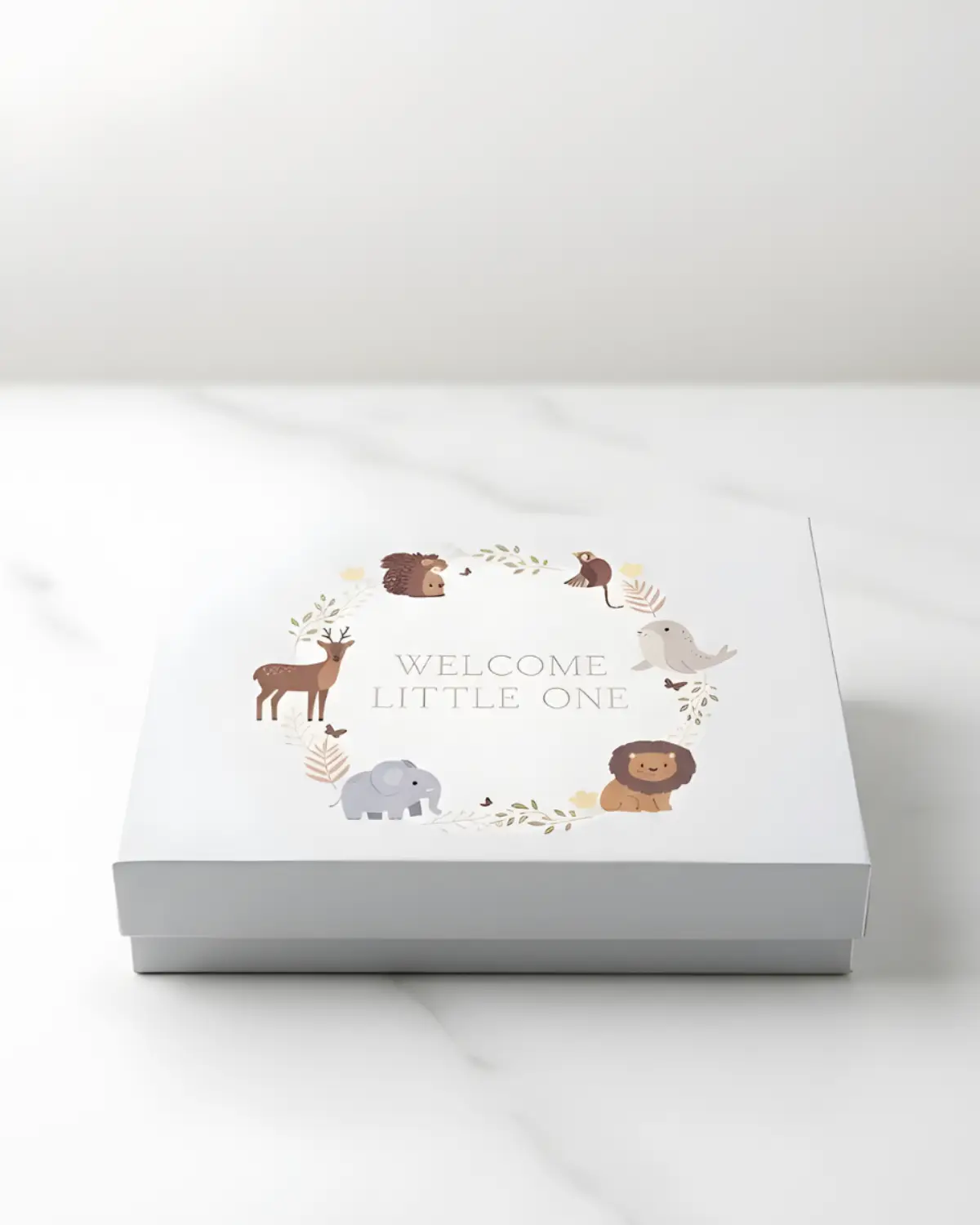 Safari Theme Baby Gift Hamper Box | “Welcome Little One” Premium Newborn Baby Gift Box