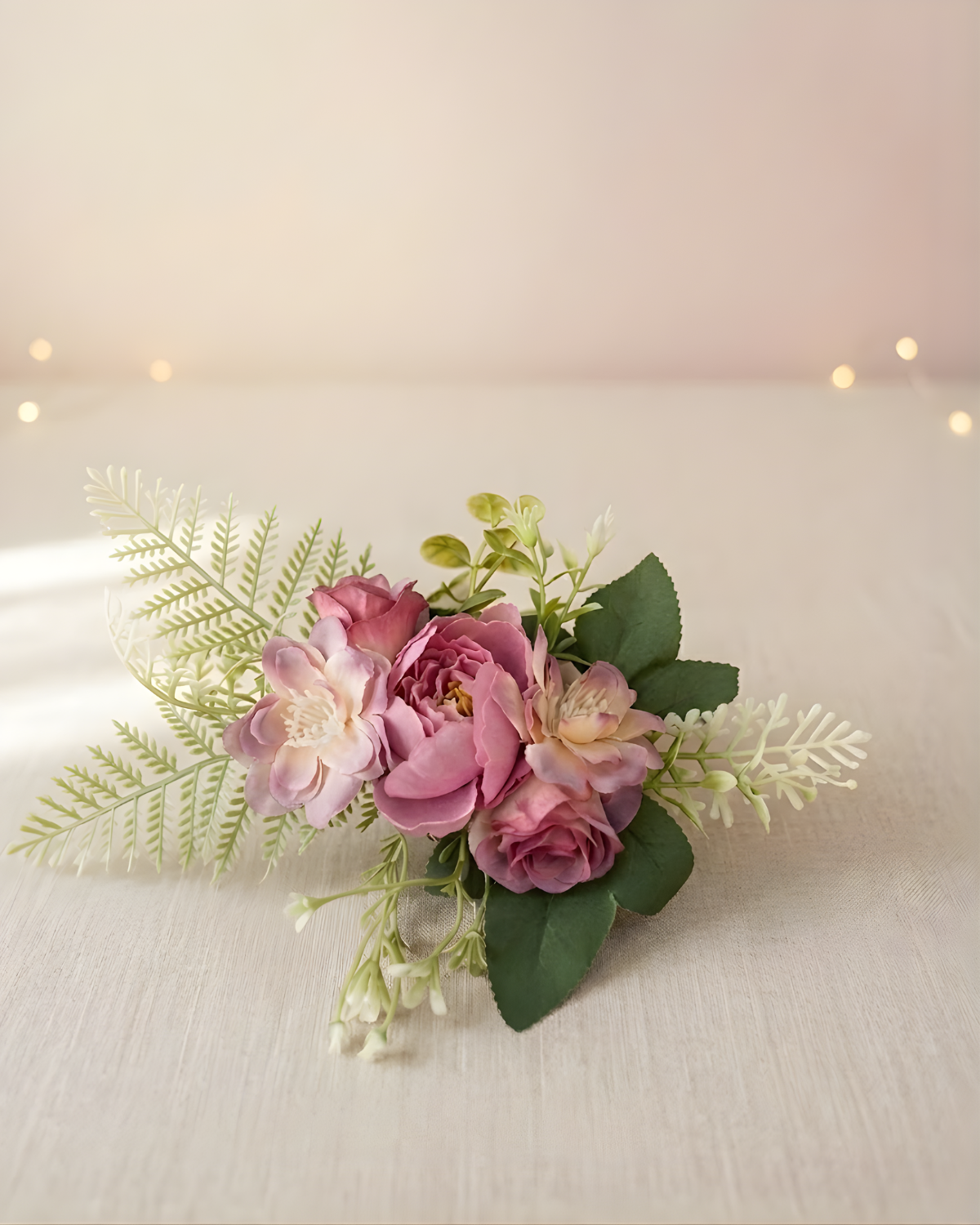 Titlli Premium Artificial Rose & Peony Flower Arrangement – Silk Floral Hamper Topper